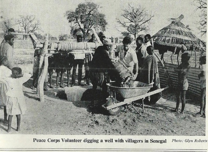 american peace corps in senegal digging wells